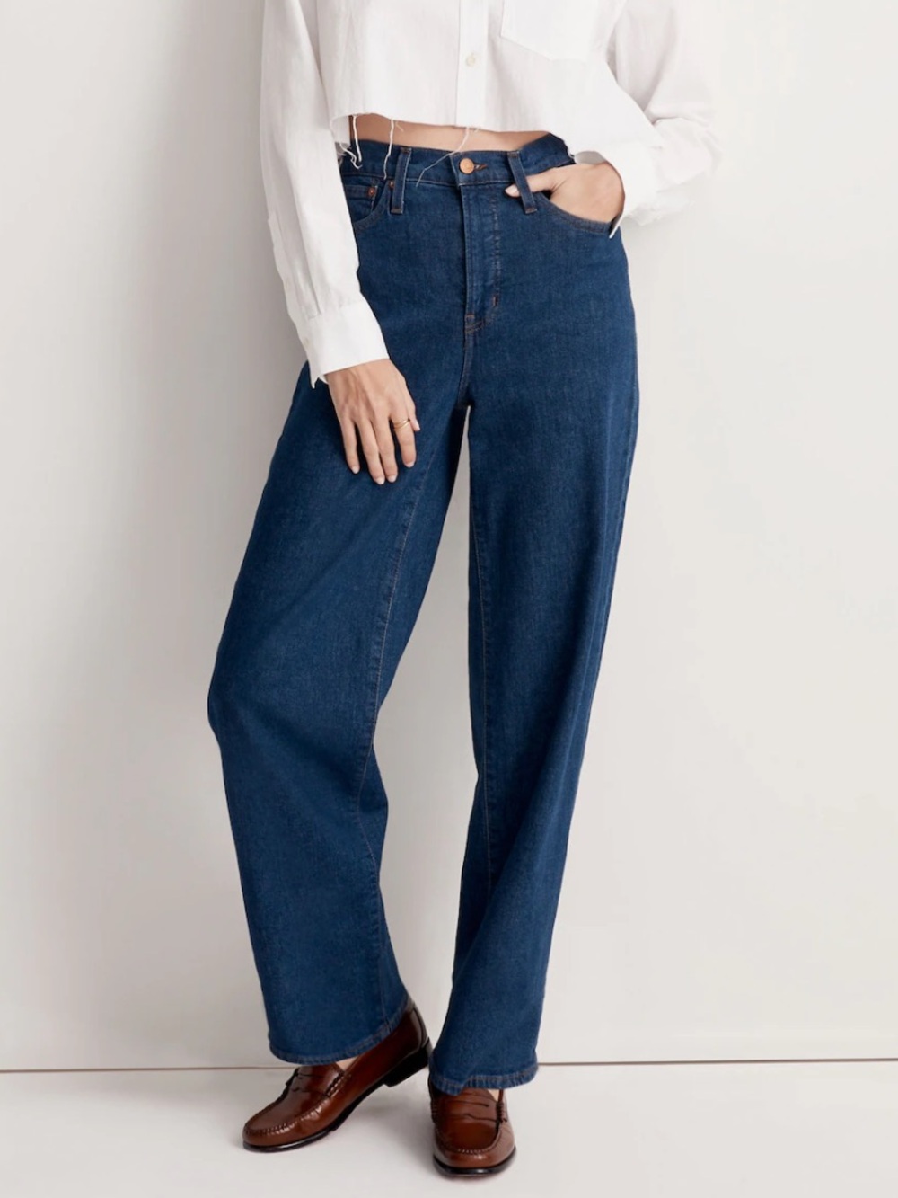 NWT Madewell The Perfect Vintage Wide Leg Jeans Size 24